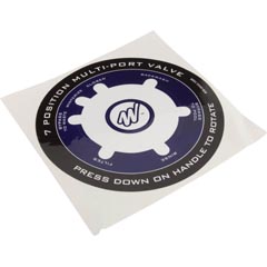 Decal, Waterway, 1-1/2" Top Mount Valve 27-270-1119