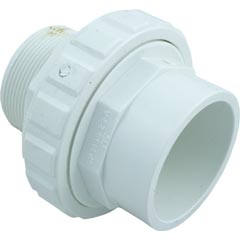 Union, 2" Male Pipe Thread x 2" Slip, Flush, White 89-150-1122