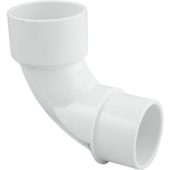 90 Elbow, Sweep, 2-1/2" Slip x 2-1/2" Spigot, PVC 89-270-1292