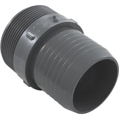 Barb Adapter, Lasco, 2" Male Pipe Thread x 2" Barb, PVC 89-575-3361